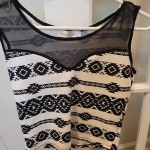 LoveCrazy Tribal Crop Top Size Small